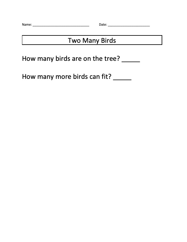 How many birds are on the tree?
How many more birds can fit?